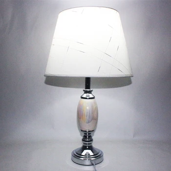 

Modern painted unique fabric ceramic desk lights vintage E27 LED 220V Table Lamp for study bed room living room office hotel bar