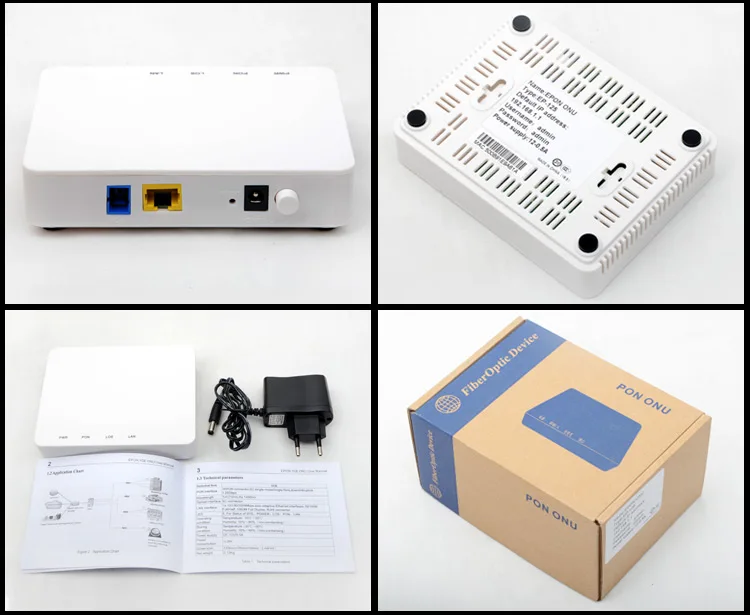 Волоконно-оптический RJ45 epon с оптическим сетевым блоком и оптическим сетевым окончанием EP-125 FTTH EPON пассивная волоконно-Оптическая сеть Ethernet 1 порт пассивная волоконно-Оптическая сеть Ethernet OLT 1,25 г