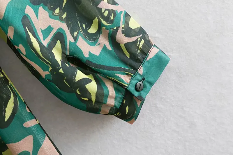 Beste 2019 vrouwen vintage turn down kraag bloemenprint casual lange jurk vrouwelijke geplooide ruches chiffon vestidos chic jurken DS1909