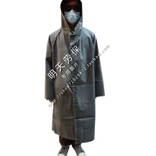 Wholesales Rubber raincoat with sleeves one piece vintage poncho thickening canvas Burberry old fashioned rubber rain