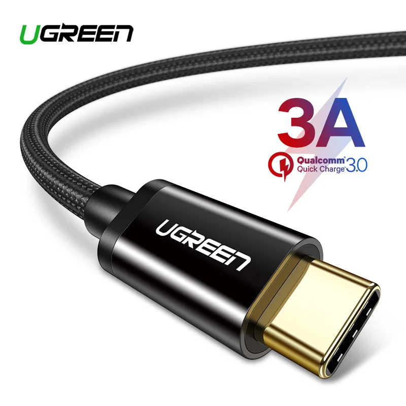 Ugreen USB Type C Câble pour Samsung S9 S8 charge rapide Type-C téléphone portable fil de charge USB C câble pour xiaomi mi9 Redmi note 7