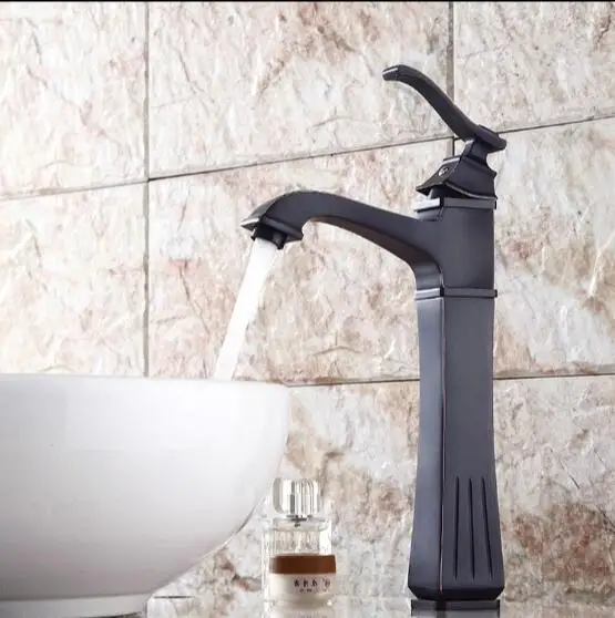 جديد وصول العتيقة صنبور الأسود براس حمام حوض صنبور المغسلة الحنفية تل الغرور بالوعة صنبور خلاط مياه الصنبور عالية الجودة