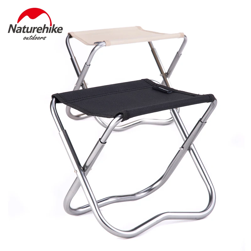 

Nature hike Aluminum Alloy Bracket Nylon Fabric Portable Ultralight Folding Step Stool Chair For Camping Fishing Picnic