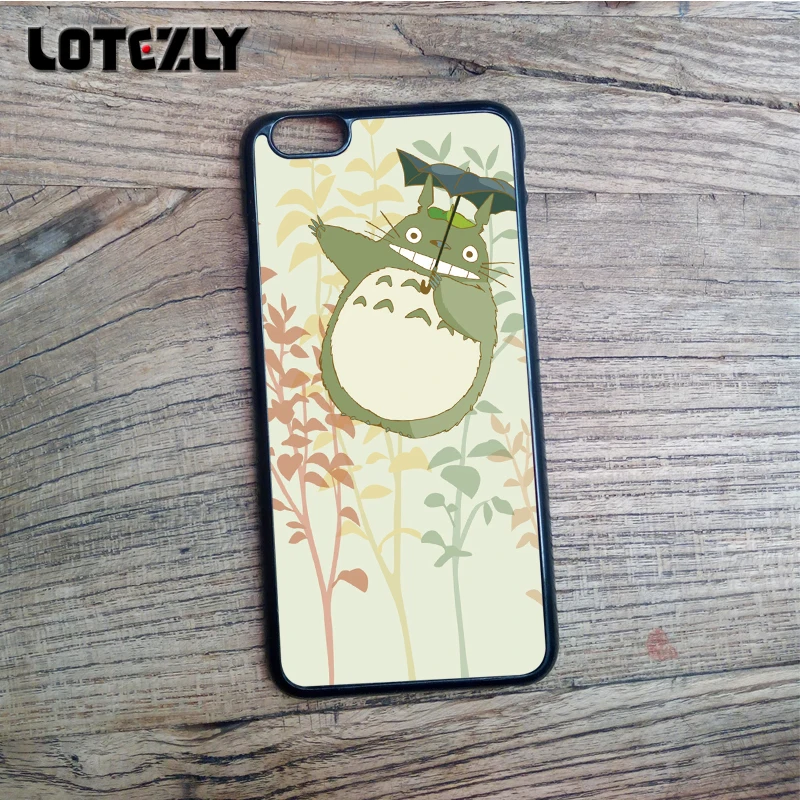 شمعة وطن My Neighbor Totoro Painting Phone Case Coque For Apple iPhone 4S 5S SE 6 6S 6Plus 7Plus Plastic Mobile Accessories Shell coque iphone 7 Neighbour Totoro