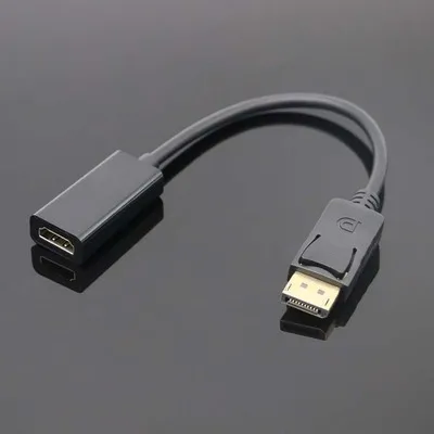 100 шт. display port to HDMI адаптер, DP display port to HDMI конвертер мужской на женский золотой шнур с покрытием для lenovo Dell hp