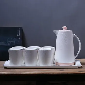 

Ceramic cup set cold water pot household heat jug European tea set water living room set