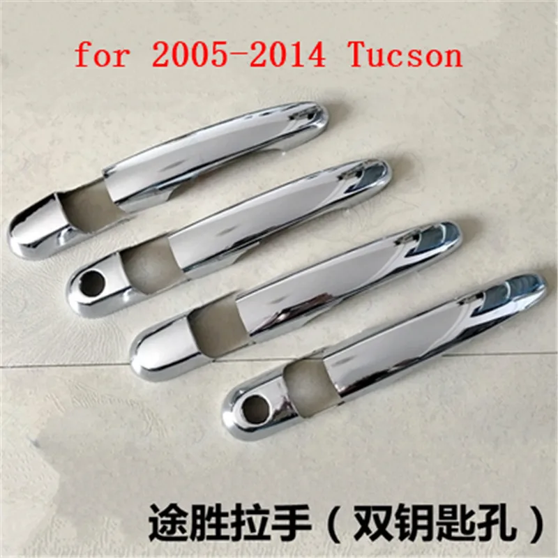 

Car styling ABS Chrome Door Handle Bowl Door handle Protective covering Cover Trim for 2005-2014 Hyundai Tucson