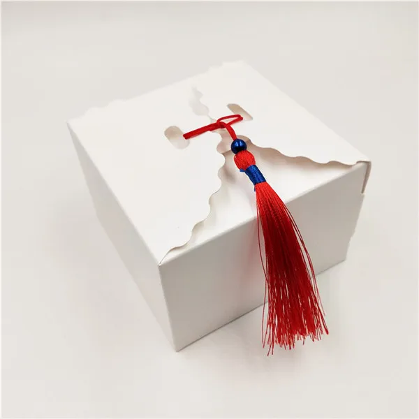 60 шт. красивая упаковка для свадебного подарка, Подарочная коробка для фестиваля, бумажная коробка для хранения ювелирных изделий, конфет, печенья, бумажная коробка - Цвет: white