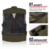 Goture Black/Dark Green Durable Outdoor Fishing Vest Multifunction Life Jacket Waistcoat For Men Lure Fishing Size X XL XXL ► Photo 3/6
