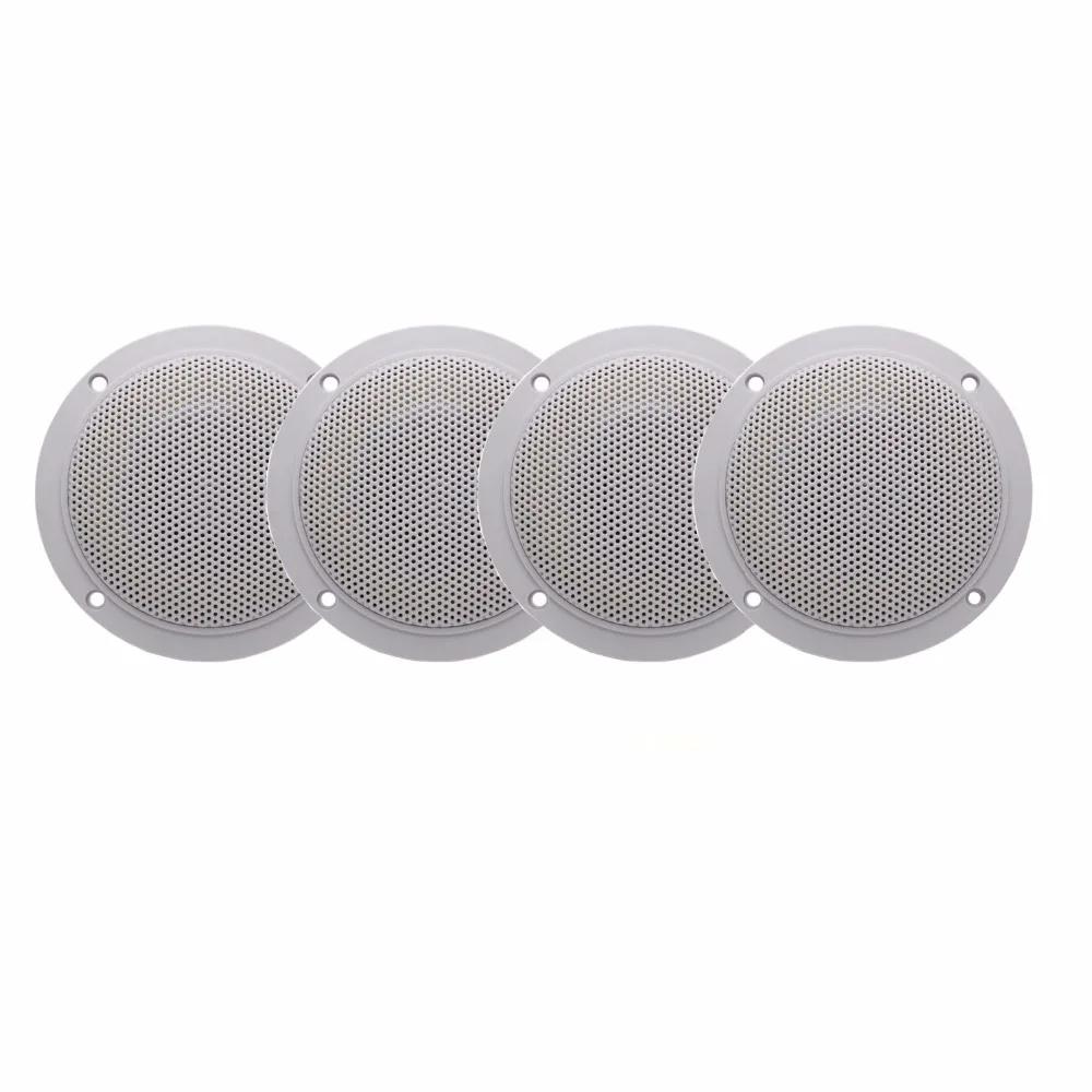 

Herdio Marine Waterproof Speaker Motocycle Boat 320W 4" 2 Way White UTV RV Car Sauna Room SPA UV-Proof Music Speaker 2 pairs