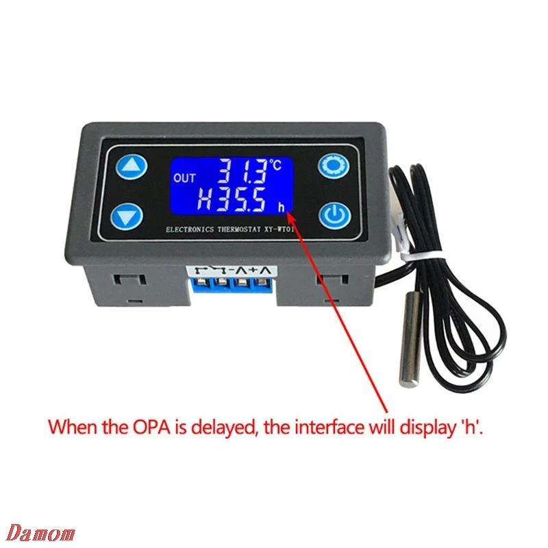 XY-WT01 Температура цифровой контроллер светодиодный Дисплей нагрева/охлаждения регулирующий термостат переключатель