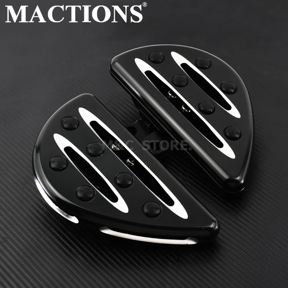 Stretched Floorboards Rear Passenger Floor Board Foot Rest For Touring Road King