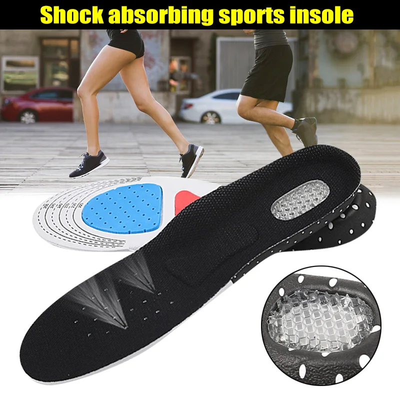

2019 Newly Droppshiping 1 Pair Sole Pad Orthotic Sport Running Insoles Shoe Pad Breathable Arch Support Cushion BFJ55