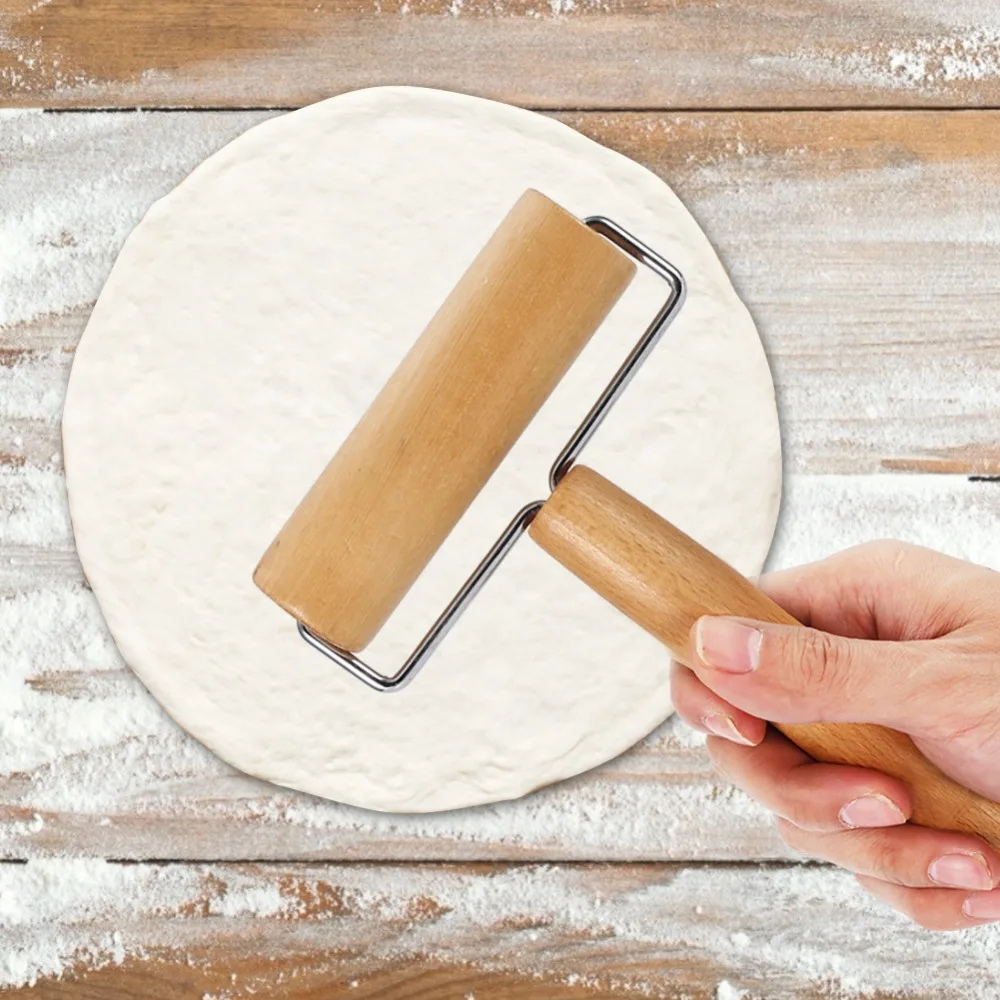 Скалка для теста и пиццы Baker ролик деревянный выпечки кухонная утварь раздавить гайки крекеры печенье кухонная утварь(стиль 4