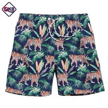 Qikerbong Для мужчин Пляжные шорты доска Мужские Шорты для купания Шорты для женщин Повседневное быстрое высыхание мужской купальники бермуды Фламинго с модным принтом Active Шорты для женщин