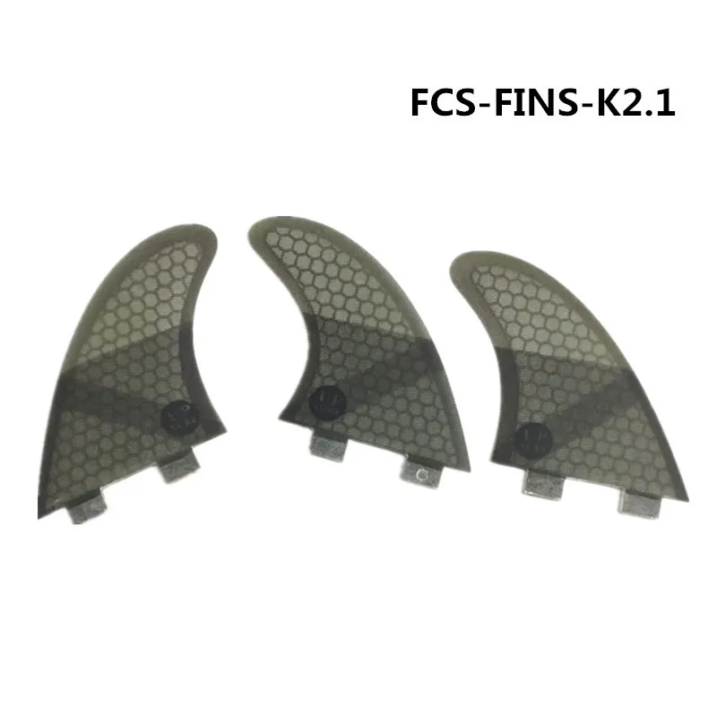 

Surf FCS K2.1 tri-fins sets Fiberglass Honeycomb Surfboard Fin 3 in Per Set upsurf logo black/blue colors