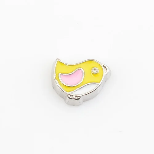 

Yellow Chick, Floating charms,Fit floating charm lockets, FC0195