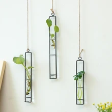 3 шт./лот, простая модная Цветочная ваза для террариума, контейнер для гидропоники, Настенный декор, свежий цветок и растение, стеклянная бутылка