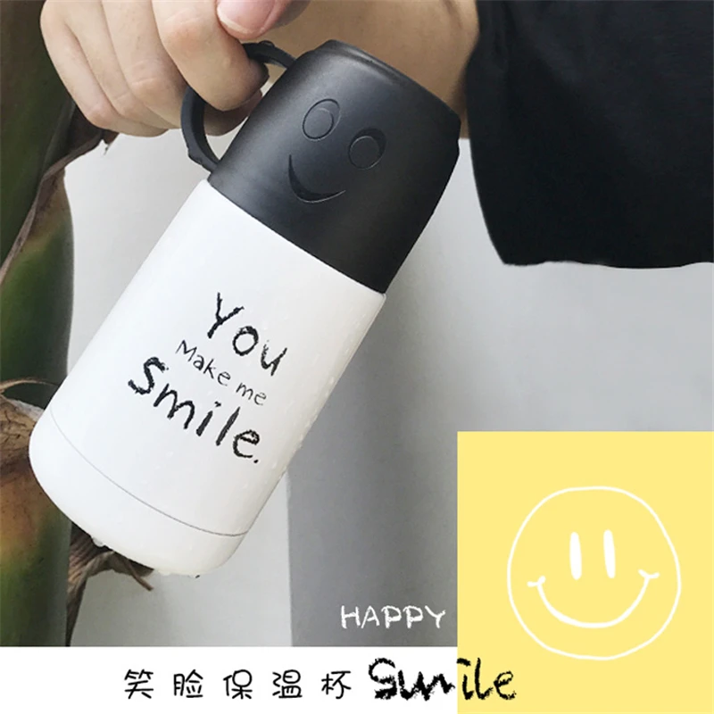 Термос Smile из нержавеющей стали чашка для кофе вакуумная колба термо бутылка воды