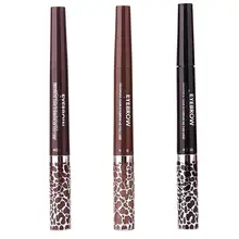 Pro 3 цвета двойной конец водонепроницаемый черный карандаш для глаз крем для бровей Гель Макияж глаз Комплект для бровей высокого качества