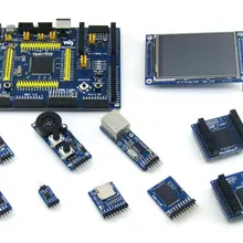 STM32 ARM Cortex-M3 Open103Z макетная плата STM32F103ZET6+ 9 модулей аксессуаров+ PL2303 USB UART плата = Open103Z посылка A