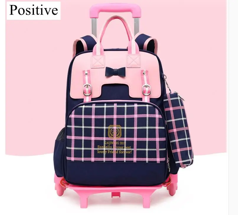Школьный рюкзак на колесиках, рюкзак-тележка для школы, сумки для девочек, детская сумка на колесиках для школы, Детский рюкзак на колесиках