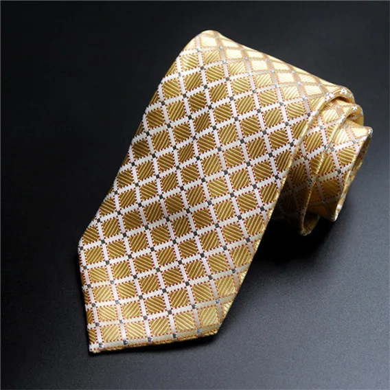 

CityRaider Brand Gold Ties For Men Neck Tie 2016 New Gravata 8cm Neckties Wedding Tie Mens Slim Neckties Cravate Corbatas LD004