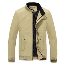 Zozowang Brand New Autumn Men Casual Jacket Coat Mens Fashion Washed 100% Cotton Brand-Clothing Jackets Male Coats Zipper Sales