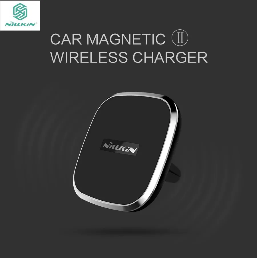 Nillkin автомобильное QI Беспроводное зарядное устройство II-A держатель Магнитный держатель для крепления на вентиляционное отверстие для samsung S6 S7 S8 Edge Note 8 для iPhone X 8 8Plus