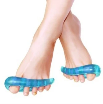 

Free shipping 200pairs/lot Orthotic insole Toes Straightener Separator Hallux Valgus Foot Holder Blue