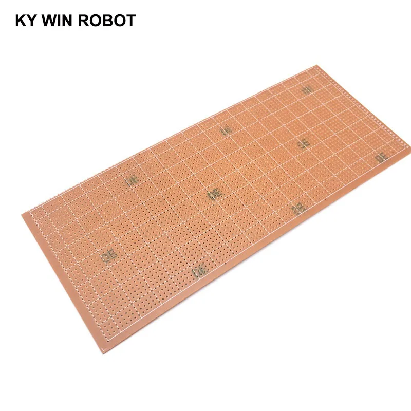 1 шт. DIY 10x24,5 10*24,5 см Прототип бумаги PCB Универсальный Эксперимент матричная печатная плата однорядное непрерывное отверстие 100x245 мм