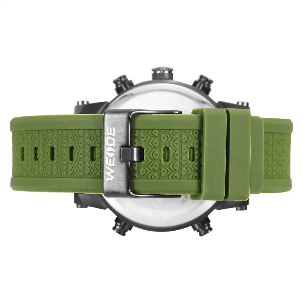 WEIDE luxury original Genuine LCD digital Sport fitness watch alarm clock men Silicone waterproof men's  Analog LED watches box