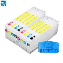 8 шт. 4880 многоразовый картридж для принтера epson большого формата 4880/4880C с чипом и чипом resetter 300 мл