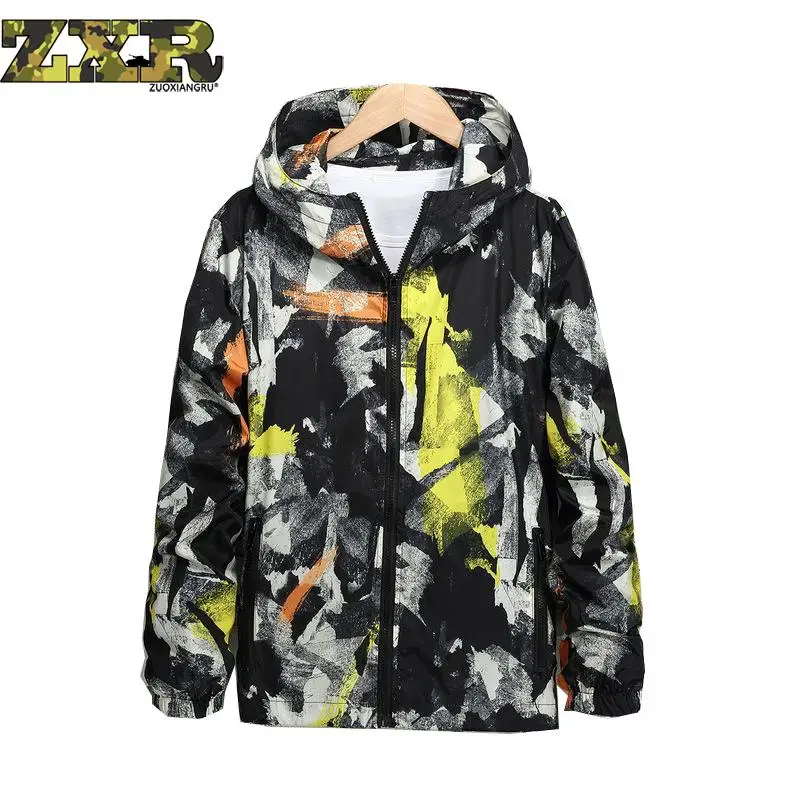 

Mens Womens Hiking Quick Drying Tactical Coat Tops Ultralight Thin Sunscreen Skin Camouflage Printed Waterproof Antiuv Jacket