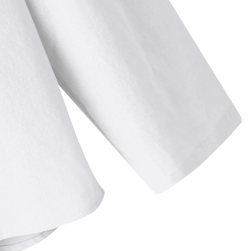 camiseta hombre, Мужская мешковатая рубашка из хлопка и льна с длинным рукавом, Ретро стиль, туника, топы, блузки, camisa social masculina