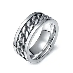 Обручальные кольца Анель продажи предлагают Anillos ювелирные изделия Для мужчин кольцо Rock аксессуары цепи Spinner Кольца для Для мужчин оптовая