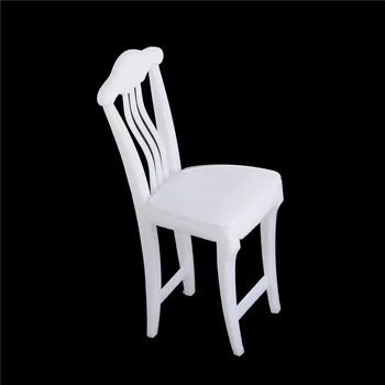 

1pcs Children High Chair Toy Table Chair For Dollhouse Furniture Play House Toys Color Randomly Doll's House Accessories