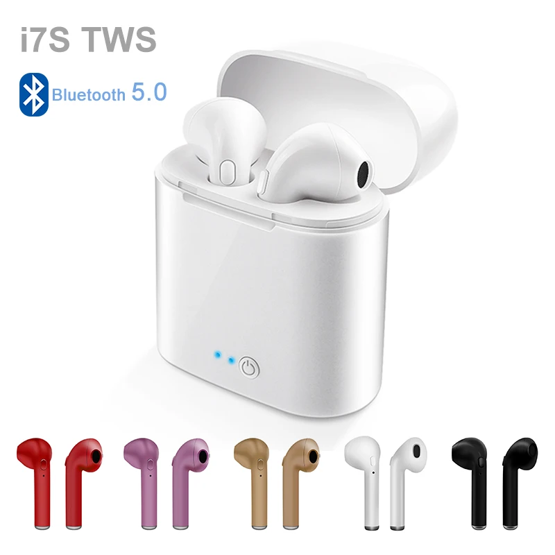 

TWS i7S Wireless Bluetooth Earphone With Charging Box Stereo True Earbud Headset Earrings for all smart phone PK Air Pod i12 i30