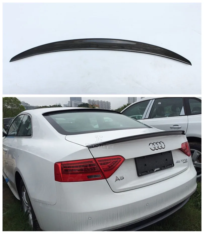 

Auto Carbon Fiber Spoiler For Audi A5 S5 Coupe ( 2 Door ) 2009-2017 High Quality Wing Spoilers Car Accessories