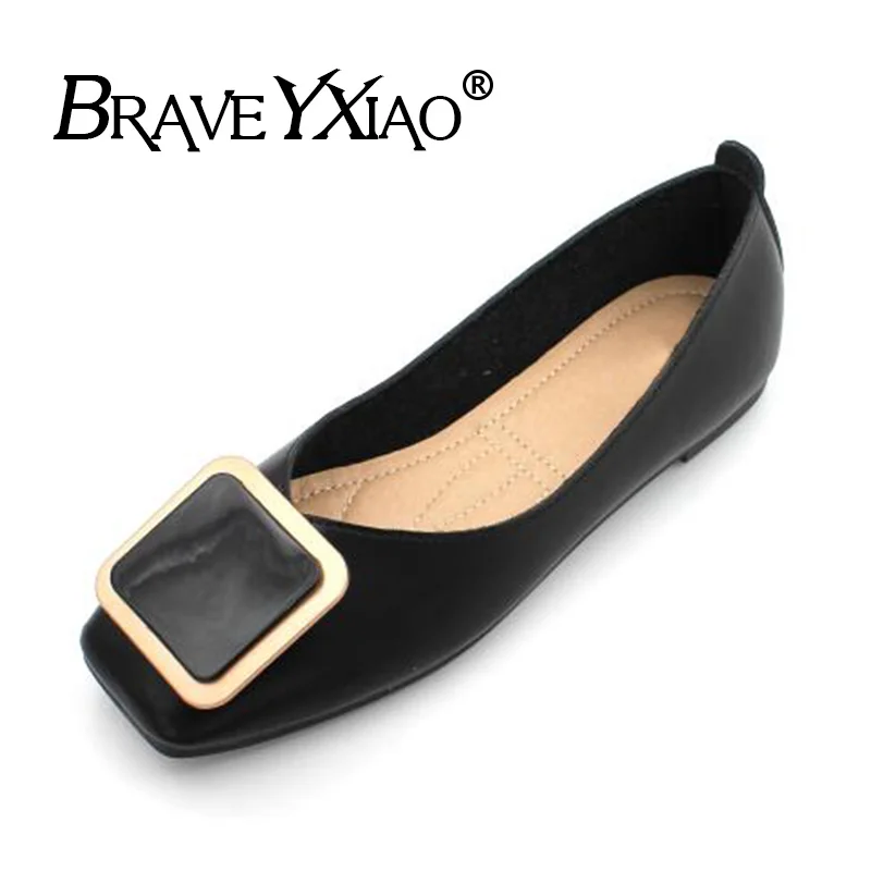 

Luxury Ladies Shoes 2019 Women Flats Fashion Woman Boat Shoes Plus Size Slip-on Office Ladies Casual Shoes High Quality YX1329