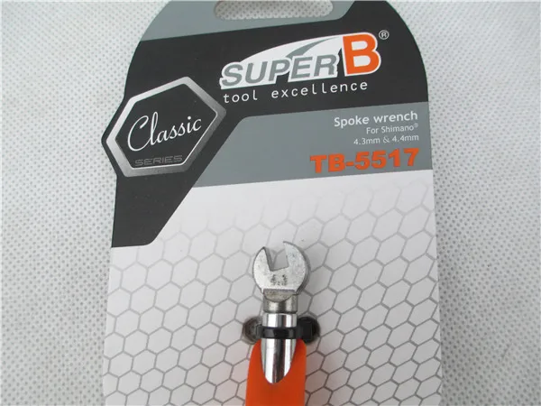 Гайковерт Super B TB 5517 предназначен для ниппелей Shimano wheel system. С 4 3 мм и мм.|spoke wrench|super