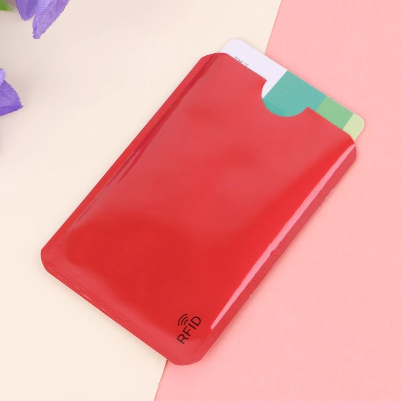 10PCS Credit Card Protector Secure Sleeve RFID Blocking ID Holder Foil Shield+q