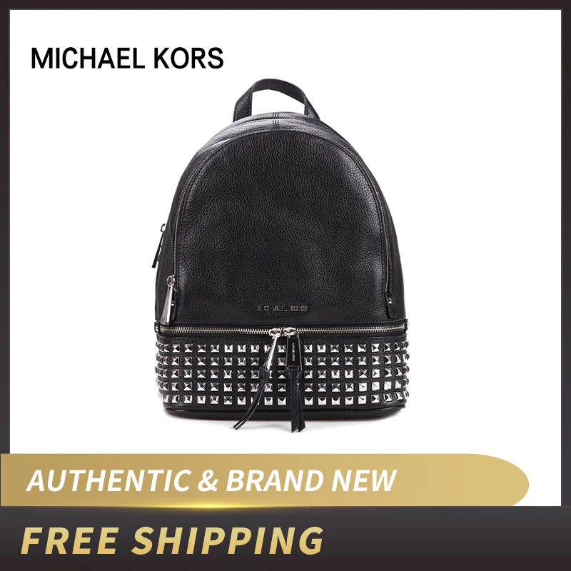 ^*Best Offers Рюкзак из грубой кожи с заклепками mikel Kors MK Rhea, 30S5SEZB5L/30S5GEZB5L ^*Best Offers Рюкзак из грубой кожи с заклепками mikel Kors MK Rhea, 30S5SEZB5L/30S5GEZB5L