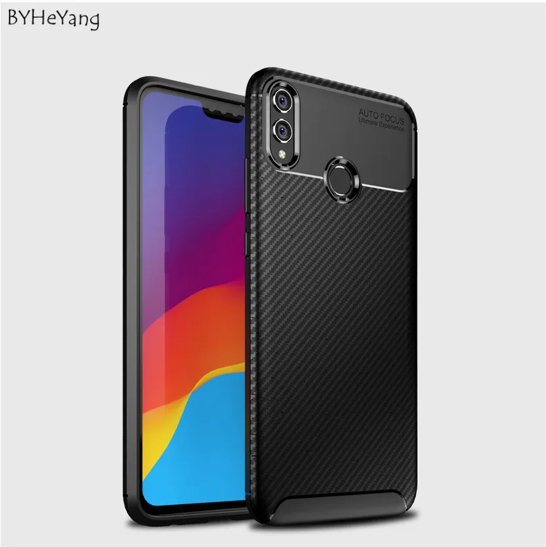 BYHeYang чехол из углеродного волокна для Huawei Honor 8X бампер силиконовый ультра тонкий 8