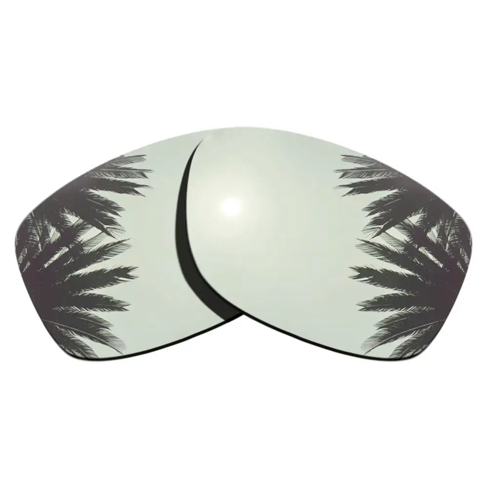 Серебряный зеркальные Поляризованные замена линзы для Юпитера квадратные солнечные очки Рамка 100% UVA и UVB