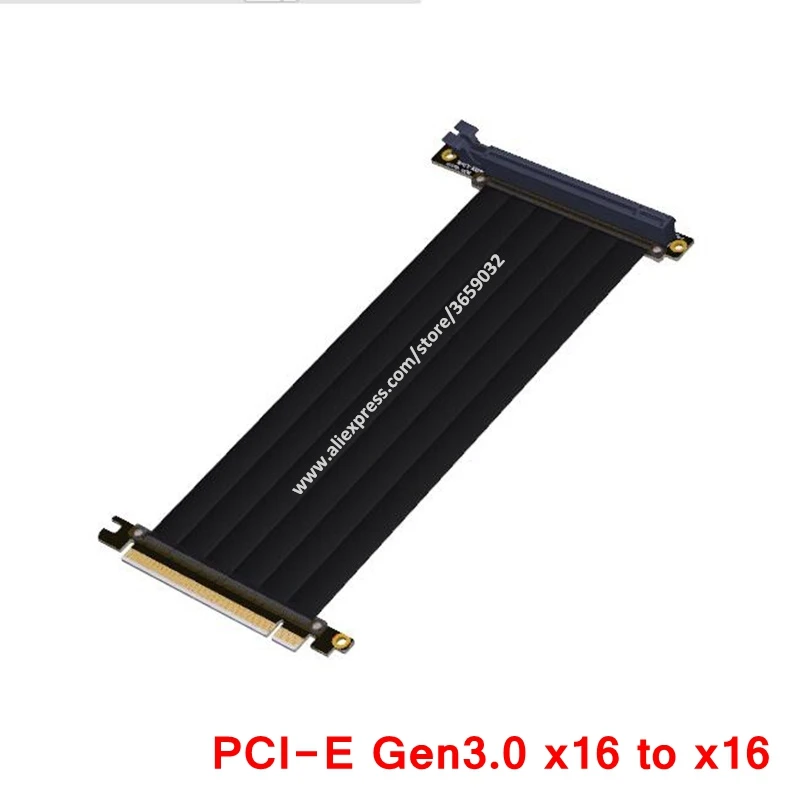 Gen 3.0 PCI-E x16 To x16 Riser Extension Cable For GIGABYTE AORUS AC300W ITX Motherboard Water cooled Tower LIANLI case PCIe 16x