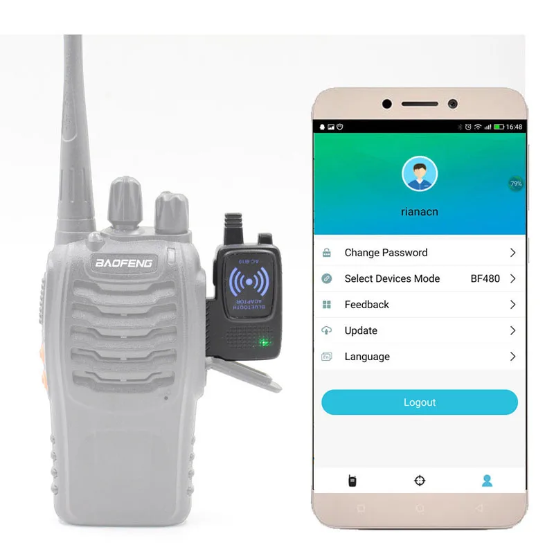 Беспроводной разъем адаптера программирования Bluetooth для Baofeng UV-5R BF-777S/888 S Радио Walkie Talkie для смартфонов Apple Android