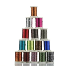 5spool/pack 130M metallic material rod guide ring tying thread rod DIY building guide refit repair modify guide fasten line