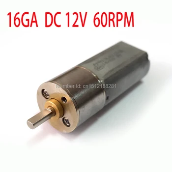 

New dc 12V motor 60RPM Powerful High Torque DC Gear Box Motor 16mm 12V 60rpm DC Gear Motor