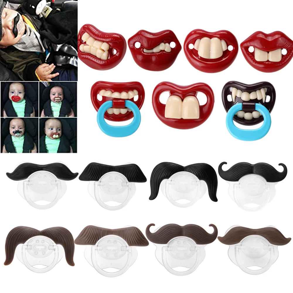 

Silicone Funny Baby Pacifier Mustache Lip Dummy Nipple Teethers Toddler Pacy Orthodontic Infant Nipple Toddle Pacifier